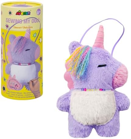 Avenir My First Sewing Kit Ages 6-8, Unicorn Stuffed Animal Craft Set