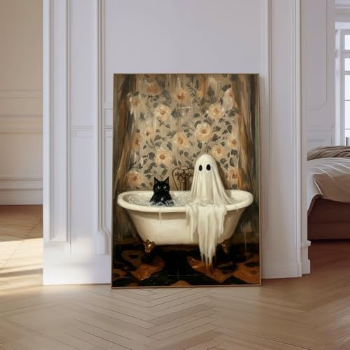 VeGuude Halloween Diamond Art Kits for Adults Home Wall Decor Gift 12x16In