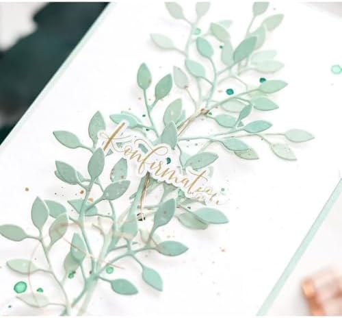 Cutting Dies Metal Stencils Scrapbooking Tools DIY Embossing Template for Paper Card Making Album Arts Crafts Supplies (Branches-15.4x10.3cm)