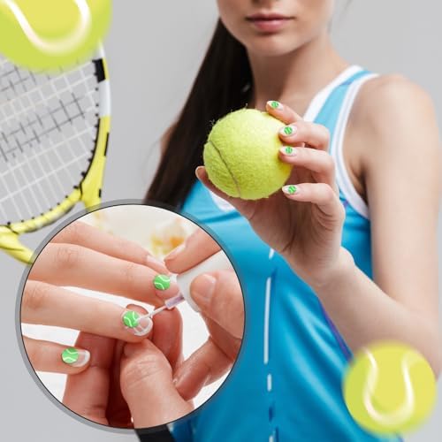 Weysat 30g Mini Tennis Polymer Clay Slices 0.2 Inch Sports Ball Nail Art