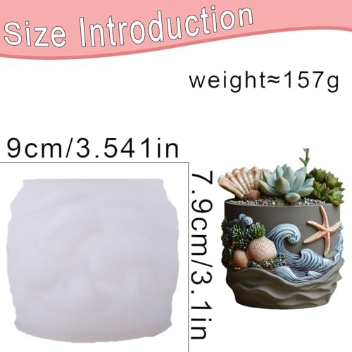 Starfish Resin Molds Silicone, Ocean Candle Mold for Epoxy Casting