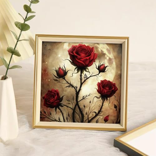 6x6" Cardstock Single Sided Scrapbooking,Craft Decorative Scrap Book Paper | 160gsm,24-Sheet 12Patterns Colored Paper,Junk Journal Supplies,Vivid Origami Papers DIY Craft Gift Wrapping Album.Candle Rose