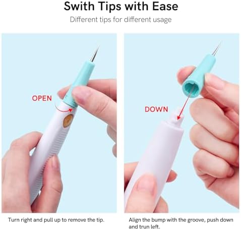 CYFUN DESIGN All-in-One Paper Sculpting Tool Kit & Die Brush for Card Making & Scrapbooking