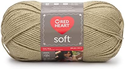 Red Heart Soft Yarn for Crocheting and Knitting, Wheat, 3-Pack