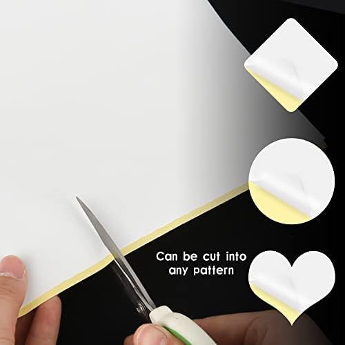 15 Sheets Double Sided Adhesive Tape, A4 Size Clear Arts Craft DIY Strong Sticky Arbitrary Cut Tape for Card Making, Home Decorative Or Office Supplies