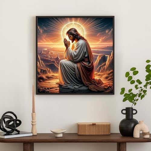 Diamond Art Kits for Adults & Beginners, Shiny Jesus Diamond Painting Kit