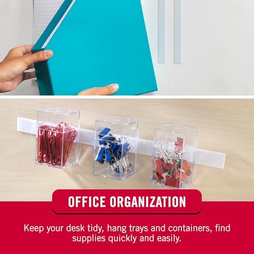 VELCRO Brand - Sticky Back Fasteners - Hook Only | Perfect for Home or Office | 10 ft x 3/4 in Tape | White