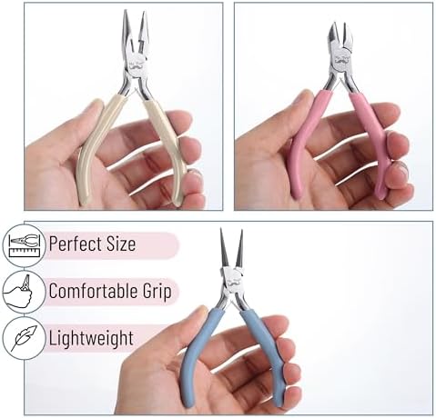 Mr. Pen- Pliers for Jewelry Making, 3 Pack, Chain Nose