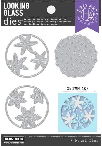 Hero Arts DI919 Fancy Dies, Looking Glass Snowflake