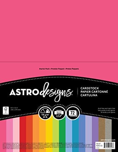 Neenah Cardstock, 8.5 X 11 Inches, 72 Count | Creative Collection Classics | Starter Kit | Assortment | Pack of 2