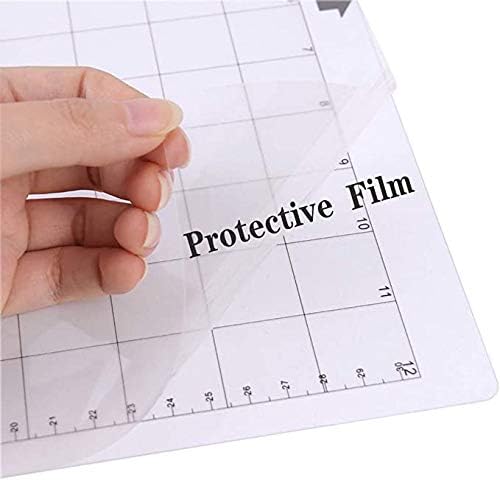 3 Pack Standard Grip Cutting Mat | 12 x 8 Inch for Silhouette Portrait Adhesive Sticky Replacement Cut Mats for Scrapbooking Die-Cut Machines (Clear)