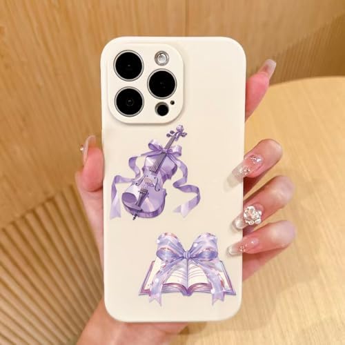 50 Pcs Romantic Purple Dreamy Transparent Scrapbook Stickers – Fantasy Fairycore Crystal Bow Ribbon Castle Animals Clear Journaling Decorative Stickers