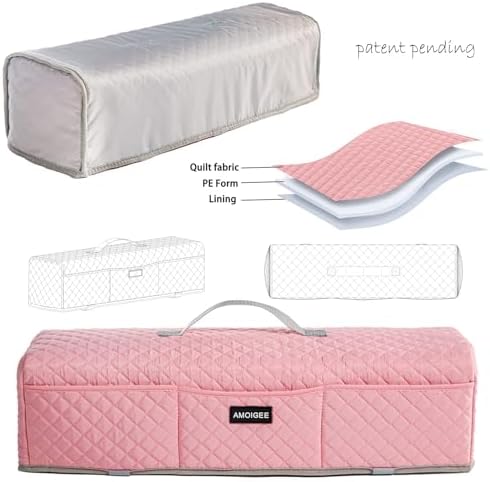 AMOIGEE Padded Dust Cover for Criicut Maker 4, Maker 3, Maker, Explore 4, Explore 3, Explore Air 2, Protective Machine Cover with Handle, Storage Pockets for Craft Accessories and Suppliers