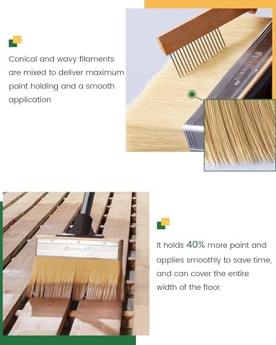 Voomey 7.5in Deck Stain Brush Applicator for Wood Fence Brick & Wall