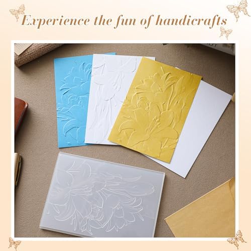 1 Pcs Geiseralie Embossing Folders for Card Making,Lily Style