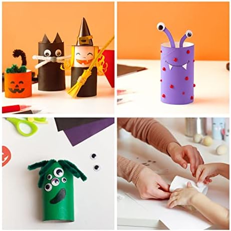 DOITEM Pipe Cleaners Craft Supplies, 1000+Pcs Arts and Crafts Supplies Including Pipe Cleaner Wiggle Googly Eyes Pom Poms Feathers Sticks Sequins Foam Flowers Papers Heart Stickers for Kids Adults