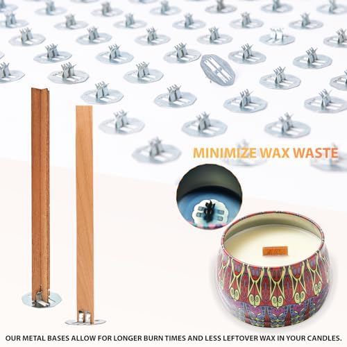 Count Durable Metal Wick Sustainers, 100 PCS