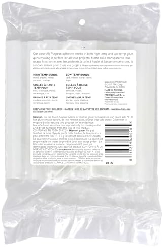 Surebonder Full-Size Hot Glue Sticks for Craft, DIY, and Repairs, All Purpose, All Temperature - 4-Inch Length - 20 Pack, Clear