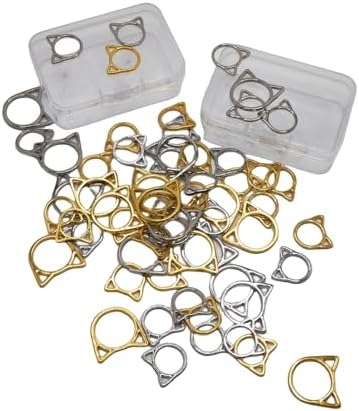 Hilsayum Cat Stitch Markers Cute Stitch Markers Metal Stitch Marker for Crocheting