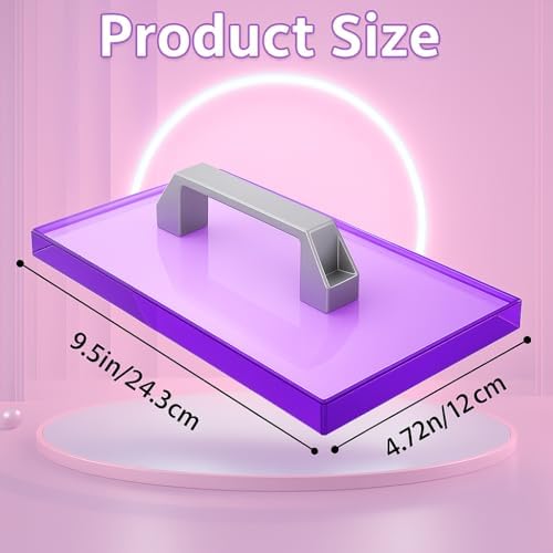 HTV Cooling Block with Handle for T Shirt, 9.5" x 4.72" Craft Tool Cooler for Heat Press, Heat Transfer Vinyl, Sublimation Paper, DTF Film, Sublimation HTV, Iron on Vinyl, Heat Transfer Paper