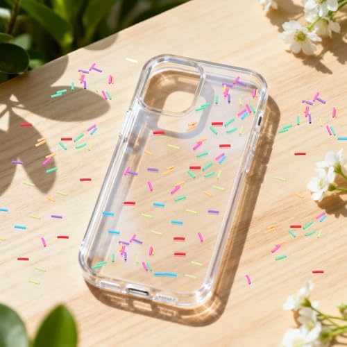 DIYASY 180g Fake Sprinkles, 6.35 oz Non-Edible Resin Sprinkles Faux Plastic Candy Sprinkle Polymer Clay Slices for Nail Art DIY Crafts Cake Phone Case
