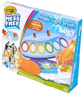 Crayola Bluey Color Wonder Magic Light Brush, Mess Free Painting Station for Kids, Gifts, Toddler Bluey Toys & Activities, Ages 3+