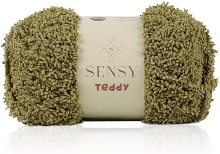 S Sensy Teddy- Micro Polyester Amigurumi #5 Bulky Yarn Khaki 109 Yards 4 oz
