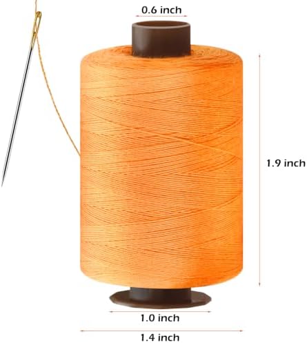 24 Pcs Sewing Thread Kit, 1000 Yards Each Spool 402 Polyester Thread with Sewing Needle & Threader, Sewing Threads for Sewing Machine, Hand Stitching, Embroidery
