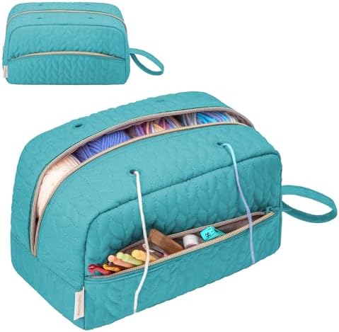 KarSyon Crochet Bag for Yarn Storage Knitting Crochet Supplies Accessories