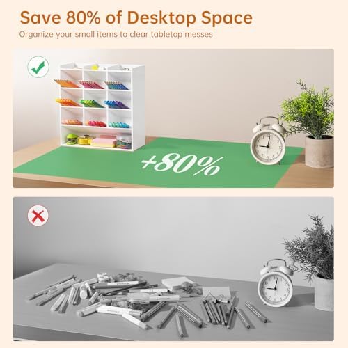 BEYGORM Acrylic Vertical Marker Organizer for 150 Markers, Desk Orgaizer