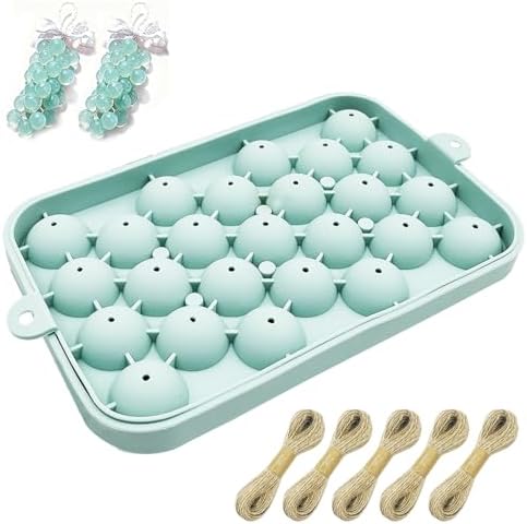 Silicone Soap Molds, DIY Grape Soap Making Kit for Beginners, Grape Soap Molds for Gift, Home Decor (Without Soaps) (Blue)