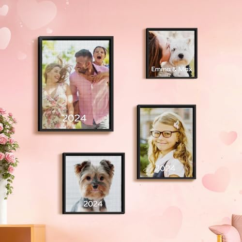 DPDP Custom Diamond Art Painting Kits for Adults - Personalized Diamond Art with Name, Customized Diamond Art Painting, Private Custom Your Own Picture - Round/Square Drill (27.5x31.4inch/70x80cm)