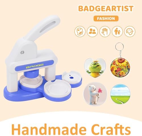 Button Maker Machine Multiple-Sizes - Pin Maker Machine Kit 1.37+2.16 inch