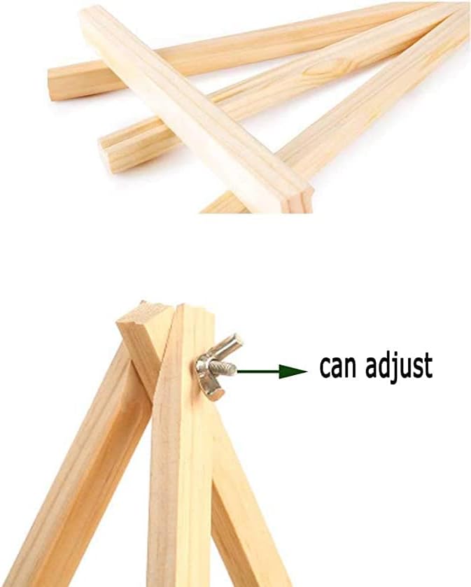ANDES 9in Wood Tabletop Painting Easels 18 Pack Arts & Crafts Display Stand