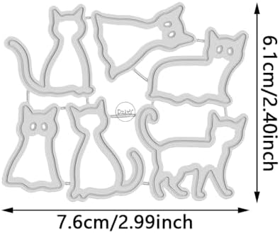Halloween Animal Cats Metal Cutting Dies for Card Making