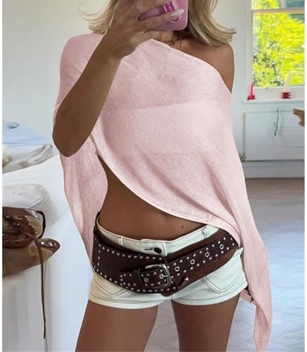 Women Knit Poncho Top Sheer Crochet Shawl Cover Up