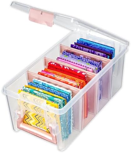 ArtBin Semi Satchel Portable Craft Organizer with 3 Dividers - Clear Plastic Storage Case for Art & Craft Supplies