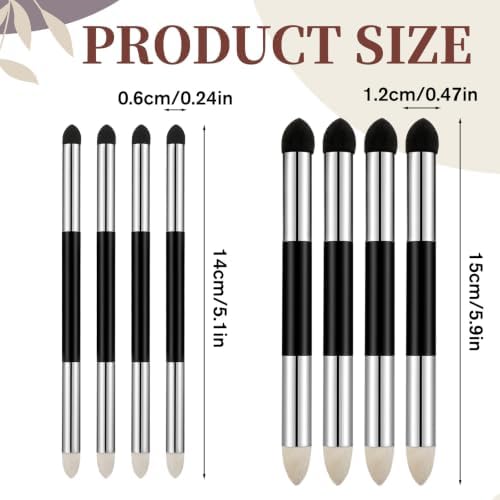 Oil Pastel Blending Tools, Dual Tip Drawing Art Oil Pastels Blender (8, Black)