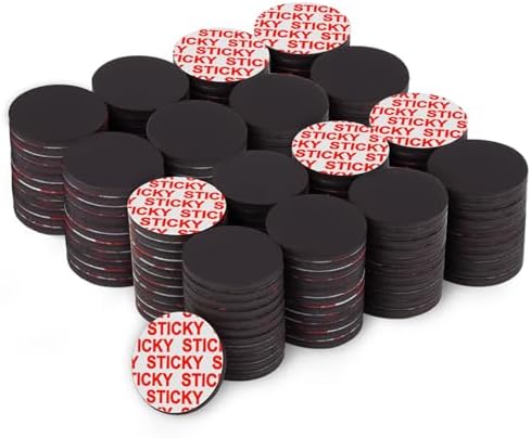 Towjug Adhesive Magnets for Crafts 1.2" x 0.08", 180 Sticky Magnetic Dots