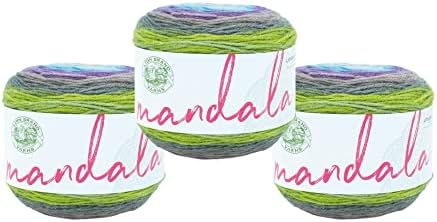 Lion Brand Yarn, Mandala DK Crochet Yarn, Ghidorah, Multicolor, 3 Pack