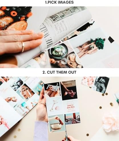 Lamare Vision Board Book -1000+ Images, Vision Board Supplies for Women