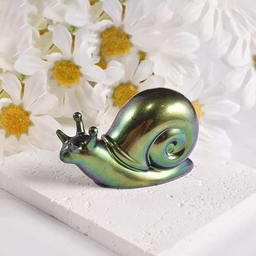 2 Pack Animal Silicone Molds, Snail Resin Molds with Realistic Snail Shapes, 3D Lifelike Silicone Molds for Resin Casting, DIY Crafts Halloween Home Wall Desktop Decor (Snail)