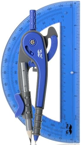 Mr. Pen- Geometry Compass and Protractor Set, 6 Inch Compass