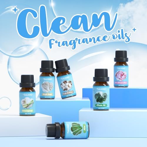 SALKING Clean Fragrance Oils, Premium Essential Oil for Diffuser for Home