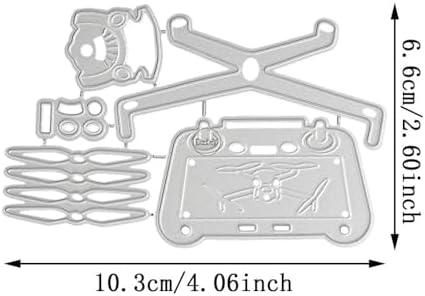 Patchwork Drones Metal Cutting Dies for Card Making