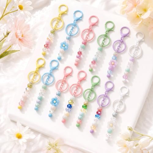 30Pcs Blank Beadable Keychain Bars Bulk Blank Metal Keychain