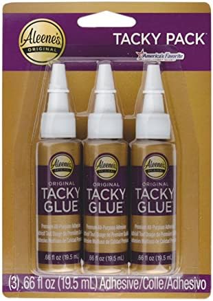 Aleene's Original Tacky Glue, Perfect for Crafts and DIY Projects, Dries Fast and Clear, .66 fl oz 3-Pack