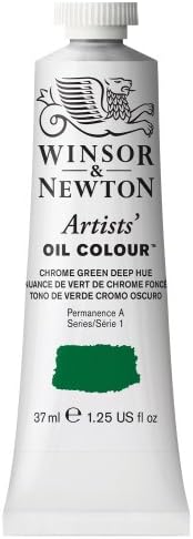 Winsor & Newton Artists' Oil Paint, 37ml Tube, Chrome Green Deep Hue