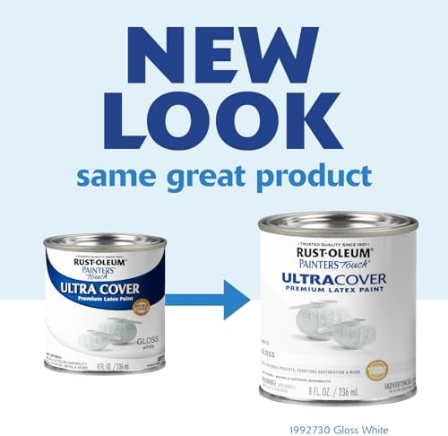 Rust-Oleum Painter's Touch Latex Brush-On Paint, Gloss White