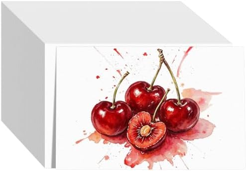 120 Sheets Watercolor Paper 4x6, 110lb/230 GSM Cold Press Water Color Paper